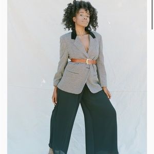 Vintage Houndstooth Blazer Small